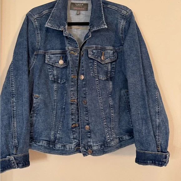 Torrid Dark Blue Denim Jacket - Picture 1 of 2